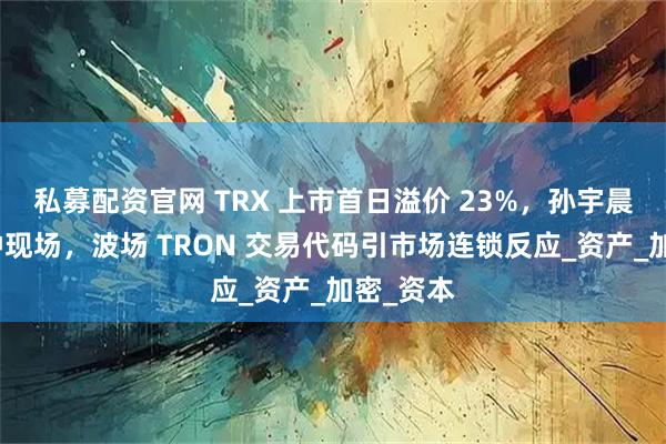 私募配资官网 TRX 上市首日溢价 23%，孙宇晨现身敲钟现场，波场 TRON 交易代码引市场连锁反应_资产_加密_资本